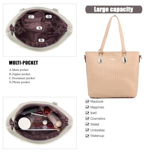 Image of OTMIPIML Purses and Handbags for Women Synthetic Leather Tote Crossbody Bags Satchel Purses Set 6pcs | Set
