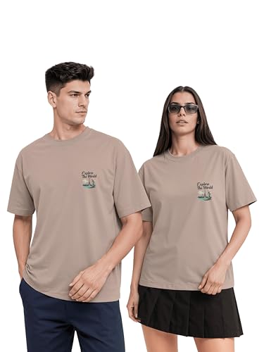 Image of Couple T-Shirts Cotton | Oversized Tshirt for Men Women Love (Set of 2 | Regular Fit | OSHS CT2)