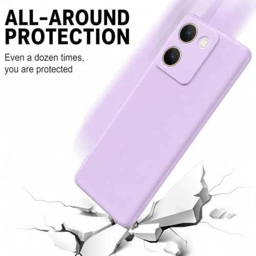 Image of Back Cover for Vivo Y200 Pro 5G / Y300 Plus 5G | Full Camera Protection | Premium Liquid Silicon Case | Flexible Bumper Case for Vivo Y200 Pro 5G / Y300 Plus 5G (Purple)