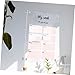 OSALADI 1Set Memo Board Wall Hanging Message Board with Erasable Pen Pins for Home Office School and Organization