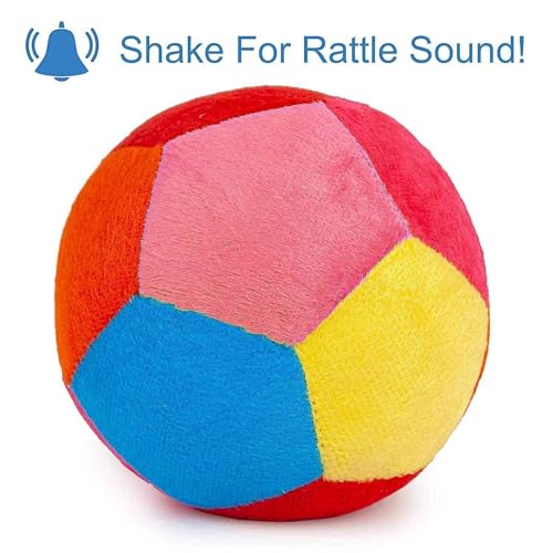 Image of DearJoy Baby Soft Ball Toy Figure with Rattle Sound - Multicolour