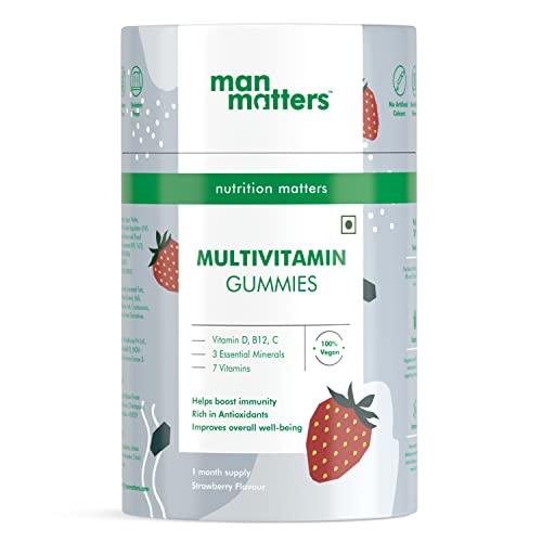 Man Matters Multivitamin gummies For Men | Enhances Immunity and Supports Hormone Balance | Pack of 60 Man Matters Multivitamin gummies For Men | Enhances Immunity and Supports Hormone Balance | Pack of 60