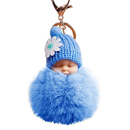 Porte-clés personnalisé avec pendentif en forme de poupée, sac de couchage pour bébé avec...