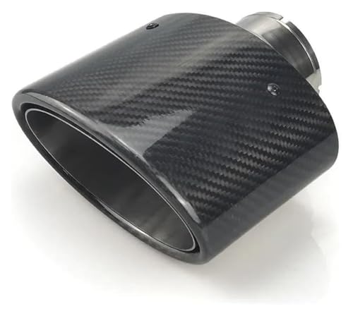 Embout de pot d'échappement ovale inox 51mm pour remplacer une canule rouillée et noircie