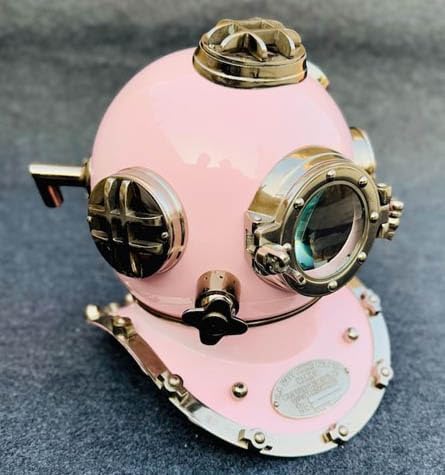 Medieval HANDICRAFTS Store Vinatge U.S Navy Diving Helmet - Mark V Scuba Diving Helmet - Deep Sea Diving Helmet
