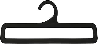 10PCS Plastic Scarf Hanger 17cm for Scarves Belts Towels Tie Rings Multifunctional Clothes Hangers Wardrobe Storage Racks Suitable for Storing Scarves Belts Ties Shawls Black