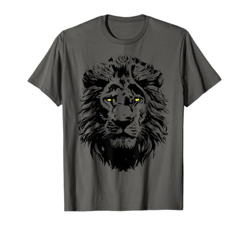 Lion, yeux regardants, tête de lion, tête de lion T-Shirt