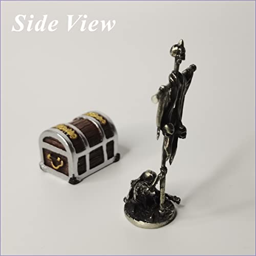 Aquarium Fish Tank Decorations, Decor Accessories Set For Glofish/Betta Fish Bowl, Small Landscape Ornaments For Guppy Fishtank, Figurines Of Undead Pirates At The Bottom Of The Caribbean, Cupronickel #TOP4