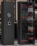 Biometric Gun Safe for Rifles and Pistols, 4-8 Gun Long Rifl...