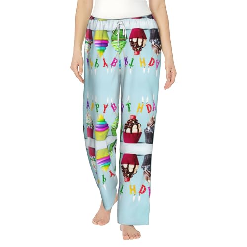 Pantalon de nuit cupcakes pour femme idéal pour vos soirées cocooning de Noël