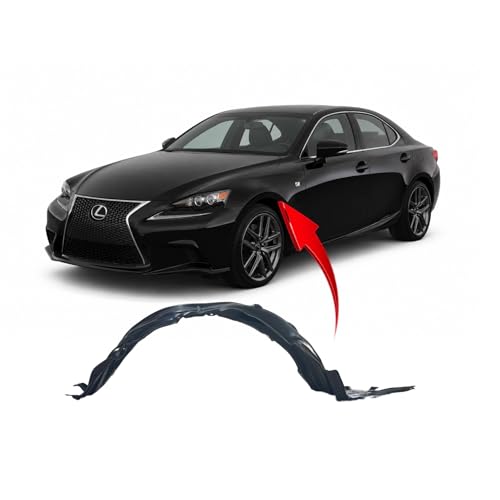 Image of FitParts For Lexus IS250 /IS350 2014-2016 Front Left Fender Liner | Driver Side, Sedan, Plastic, Ready to Install, OEM 5380653070, LX1248126