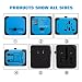 Adaptador Enchufe de Viaje Universal Dos Puertos USB para US EU AU...
