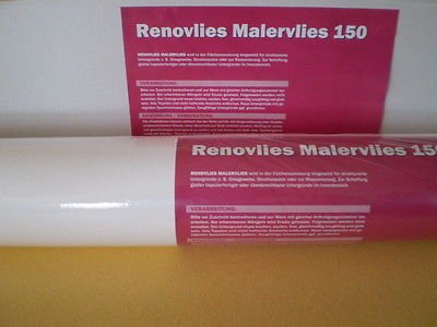 Renoviervlies 150 g Malervlies Anstrich-Vlies glatte überstreichbare...