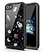PBRO iPod Touch 7 Case/iPod Touch 6 Case/iPod Touch 5 Case Cute Astronaut Case Dual Layer Hybrid Anti-Slip Sturdy Case Rugged Shockproof Case for Apple iPod Touch 7th/6th/5th Generation Space/Black