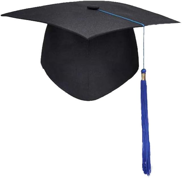 Unves Adult master graduation cap with tassel graduation hat fancy dress accessory