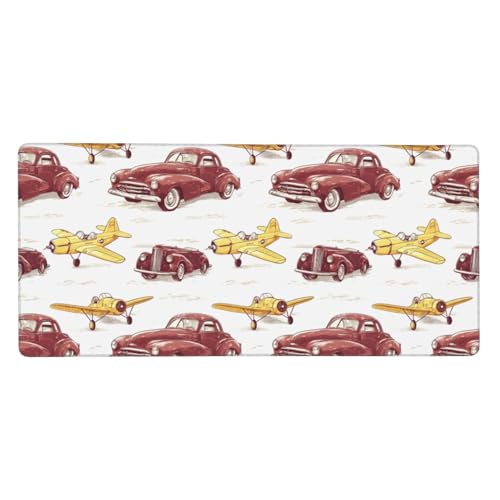 Grand tapis de souris rétro pour aménager un espace bureau de télétravail agréable