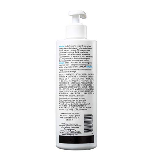Lipikar Loção 400ml, La Roche-Posay, Branco