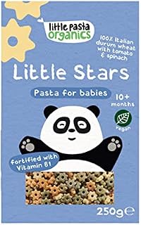 Little Pasta Organics, Tricolour Stars Baby 250g Pack of multicoloured