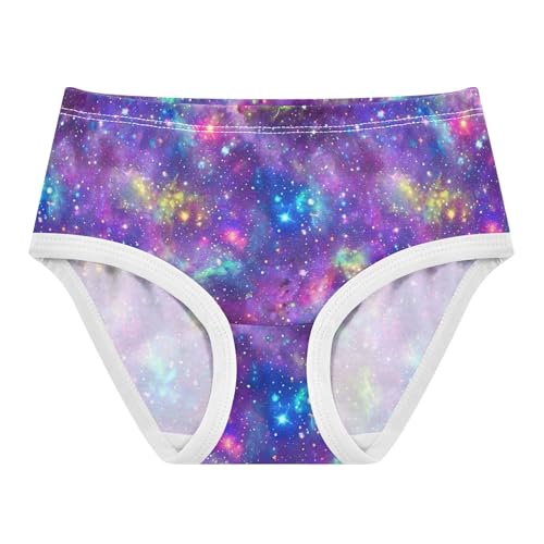 Colorful Toddler Girls Underwear 2t Cotton Cute Panties Girl Colorful Universe Stars Blue Undies Kids Briefs