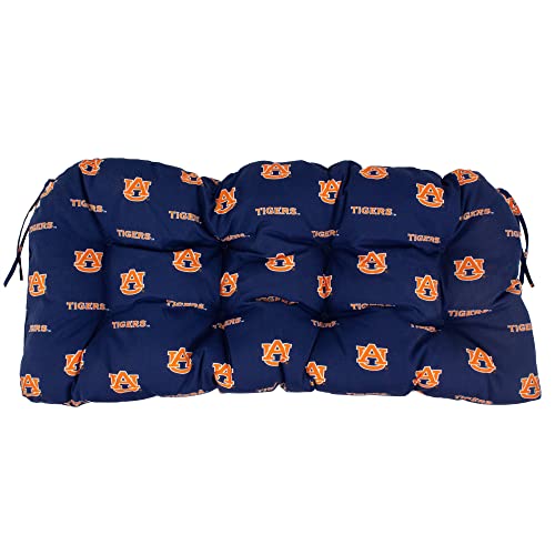 Image of College Covers Everything Comfy Auburn Tigers Indoor Outdoor Settee Loveseat Bench Cushions