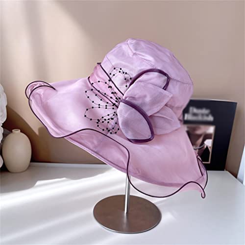 Chapeau de soie d'été grand bord souple capeline soleil femme