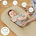 Lucakuins Baby Lounger, Bionic Design Baby Lounger for Newborn 0-24 Months, Soft Organic Cotton Breathable Lounger for Infants (Apricot Baby Lounger)