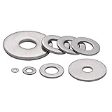Acero inoxidable 304 Arandela plana de acero inoxidable 304, junta metálica ultrafina,-M6 * 18 * 1.5 (50)