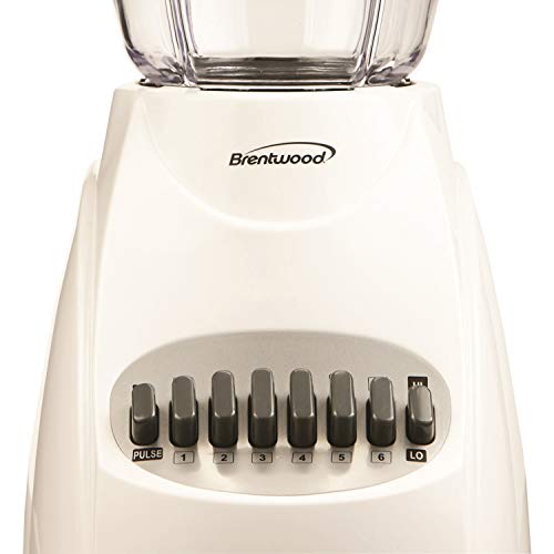 Brentwood Blender 12-Speed + Pulse, Plus, White #TOP4