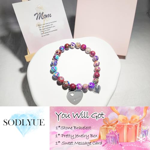 Image of New Mom Gifts, Footprint Charm Bracelet with Message Gift Card Mothers Day Gifts for New Mom,Mommy To Be,1st Time Mom,Expecting Mom