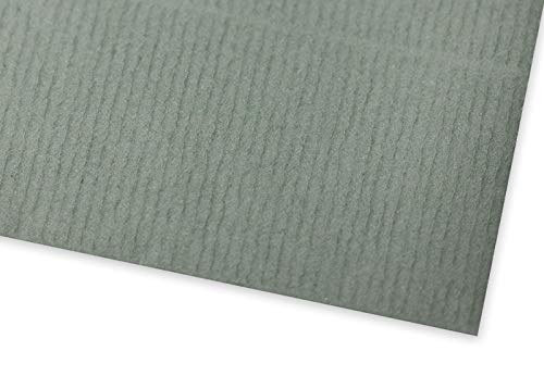 100 Stück, Farbige Briefumschläge, DIN Lang, Haftklebung, Gerade Klappe, 100 g/qm Gerippt (Paperado), Ohne Fenster, Grün (Eukalyptus), Blanke Briefhüllen