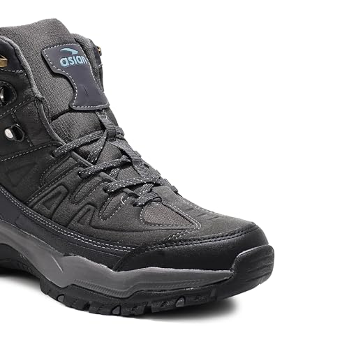 Image of ASIAN Men's Everest-22 Sports Trekking & Hiking,Walking Hi-Neck Shoes with Rubber Outsole & Memory Foam Insole Lace-Up Shoes for Men's & Boy's