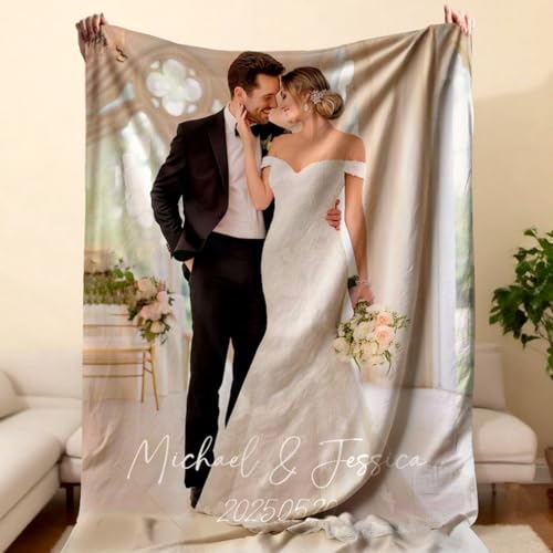 Couverture personnalisée de qualité supérieure avec image et texte