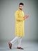 Elina fashion Men's Indian Satin Cotton Kurta Pajama Set Tunic Traditional Kurta Payjama Wear