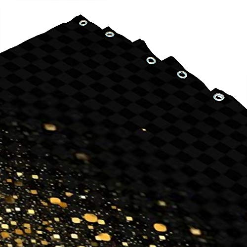 Rideau de douche imperméable et lavable en machine StarBath polyester - 4