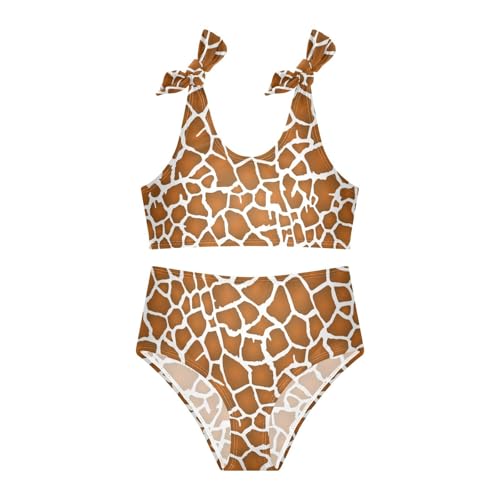 Image of CaTaKu Cute Hawaiian Girls Bathing Suit Toddler Girl Swimsuit Bikini Set for Girls Swimwear Two Piece Size 3-12T
