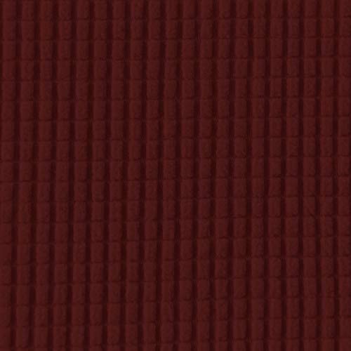 Image of Easy-Going Stretch 4 Seater Sofa Slipcover 1-Piece Sofa Cover Furniture Protector Couch Soft with Elastic Bottom for Kids, Polyester Spandex Jacquard Fabric Small Checks Wine