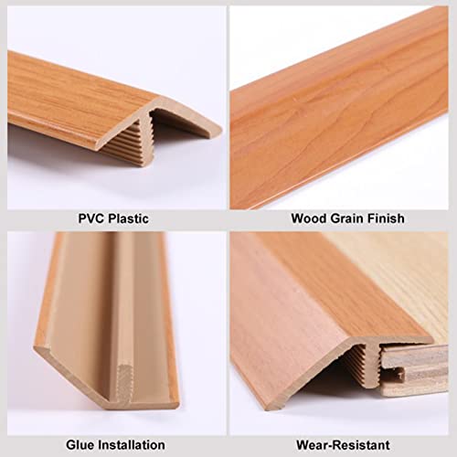 Profilé de transition pour sol avec finition grain de bois durable 140 cm - 4