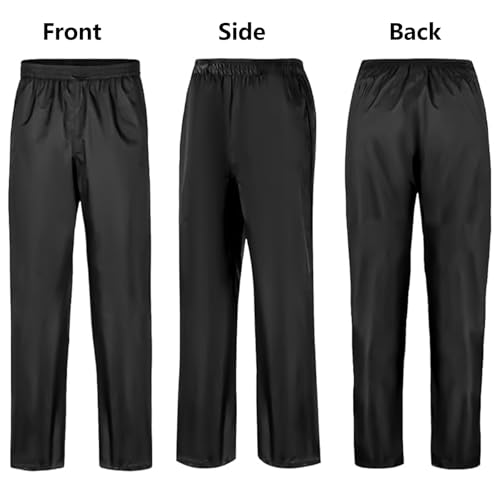 YYTECH Regenhose Herren wasserdichte Winddichte atmungsaktive Überziehhose - Leichte, packbare Fahrradhose für Outdoor-Aktivitäten wie Wandern, Camping, Golf & Angeln