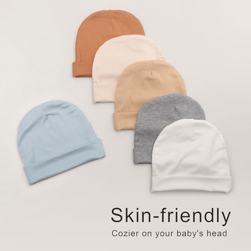 Baby Newborn Hats for Unisex Infant Toddler Soft Beanie Warm Cap Newborn Hospital Hats for Baby Boy Girl 0-24 Months3