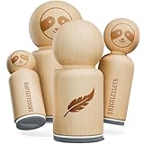 Bird Feather Rubber Stamp for Stamping Crafting Planners - 1/2 Inch Mini