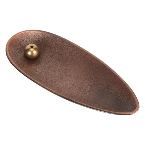Feuille de cuivre Incense Burner Holder, Vintage Design élégant pour soulager la Fatigue pour la méditation Chambre à Coucher Yoga et la décoration de la Maison