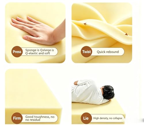 Plancha de espuma para cojín de silla de comedor acolchado lavable y recortable 3