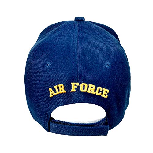 Gorra bordada Air Force azul marino acrílica miniatura 4