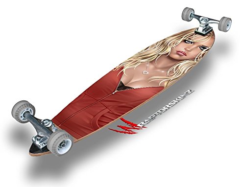 Precious Pin Up Girl - Decal Style Vinyl Wrap Skin fits Longboard Skateboards up to 10