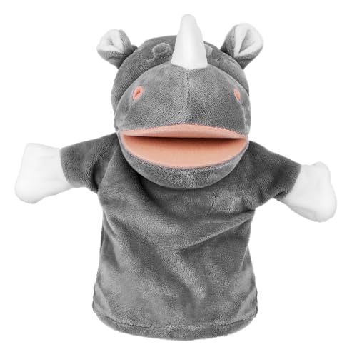 Abaodam Marionetas De Mano para Pequeños Marionetas De Mano De Peluche Dinosaurio Muñeca Juguete Rana Conejo Felpa Marionetas De Dedo para Pequeños Relleno Algodón