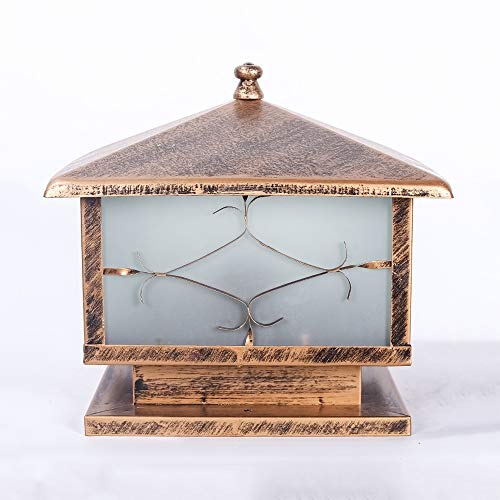 Fer antirouille pour cette lampe frontale de colonne durable de jardin