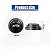 Fogfar 16 PCS Car Shock Absorber, Auto Soundproof Crash Pad, Universal Car Door Protection Sticker, Car Door Side Shock Absorbing Protection Stickers (Black)