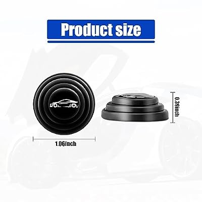 Fogfar 16 PCS Car Shock Absorber, Auto Soundproof Crash Pad, Universal Car Door Protection Sticker, Car Door Side Shock Absorbing Protection Stickers (Black)