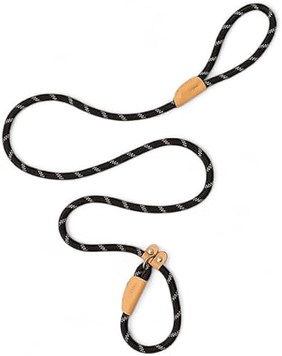 Dog Traction Rope Lead With Universal Safety Buckle, 1.8 M X 0.8 Cm, Black