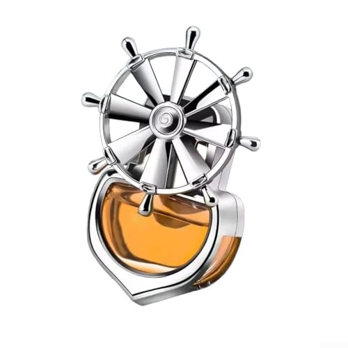 Ambientador ligero de aromaterapia para coche, elegante clip de ventilación para el interior del vehículo, fácil de colocar (naranja)